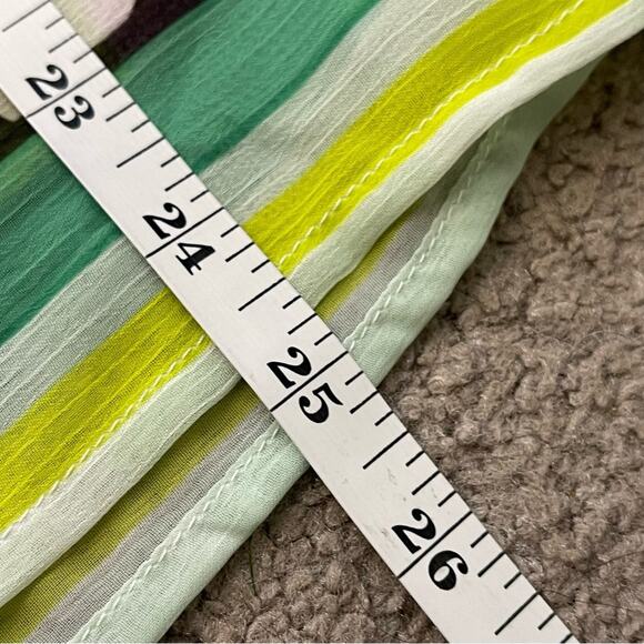 ABS Semi Sheer Multicolored Anchor Printed Top Size Large NWT - Picture 8 of 8